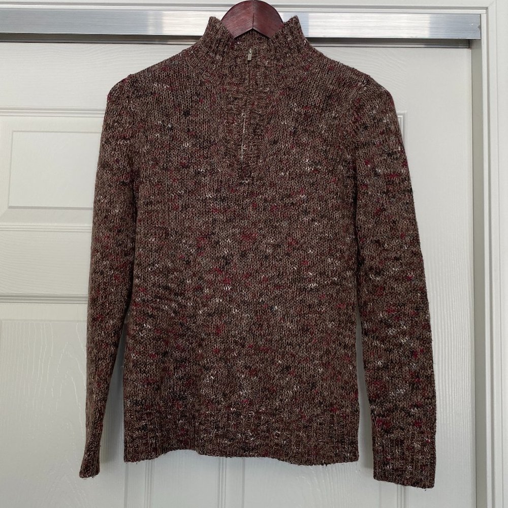 Liz Claiborne Pullover 1/3 Zip Long Sleeve Sweater